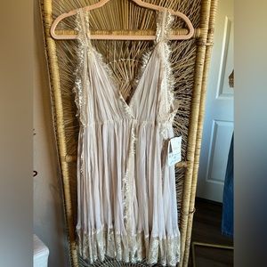 Free People x Brenda knight ivory lace gown